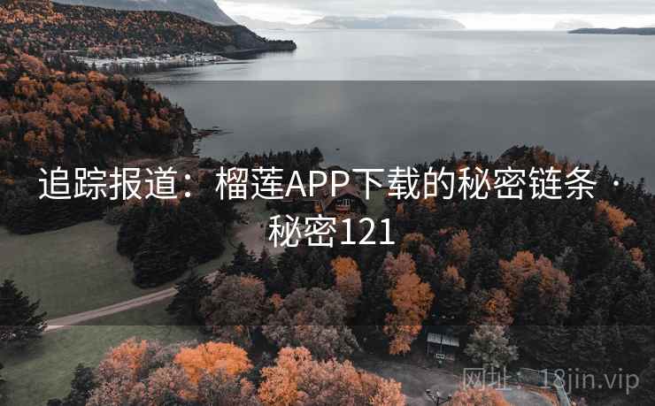 追踪报道:榴莲APP下载的秘密链条 · 秘密121