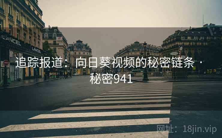 追踪报道:向日葵视频的秘密链条 · 秘密941